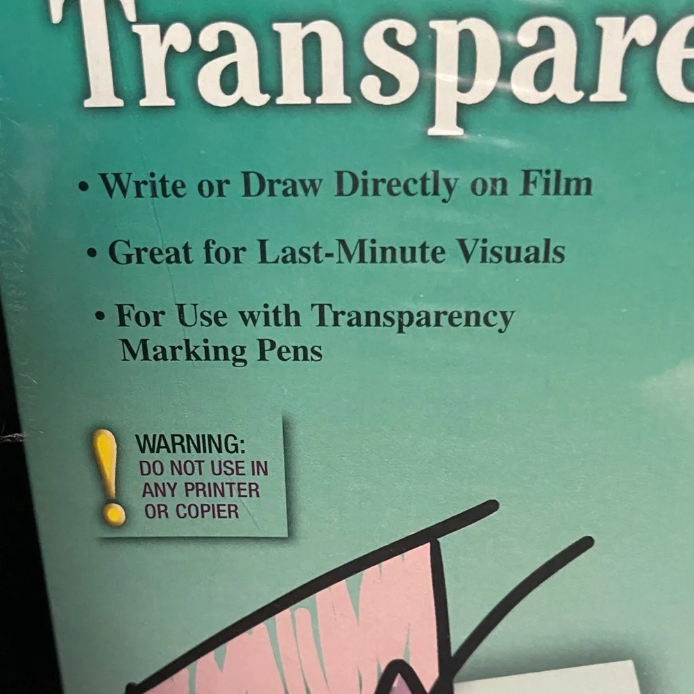 New in pkg. - Apollo Write-On Transparency Film - Picture 3 of 5